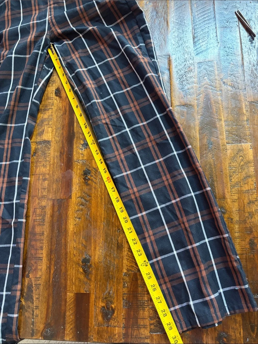 Stradivarius Plaid Check Wide-Leg Overalls Jumpsuit - Picture 11 of 11